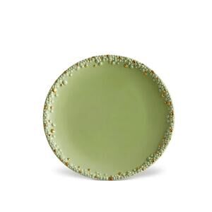 L'Objet Haas Mojave Dinner Plate in Matcha + 24K GOLD Accents